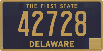 DE license plate 42728