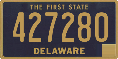 DE license plate 427280