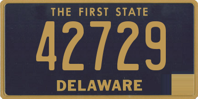 DE license plate 42729