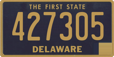 DE license plate 427305