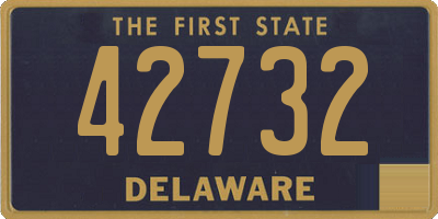 DE license plate 42732