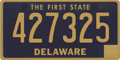 DE license plate 427325