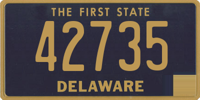 DE license plate 42735