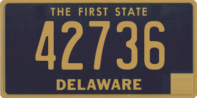 DE license plate 42736