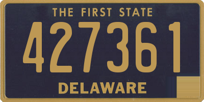 DE license plate 427361