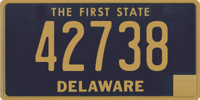 DE license plate 42738