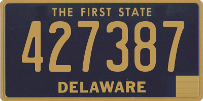 DE license plate 427387