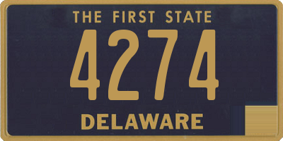 DE license plate 4274