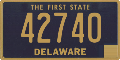 DE license plate 42740