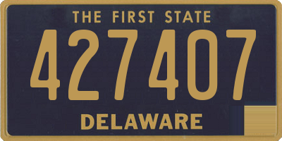 DE license plate 427407