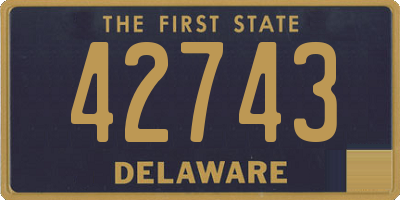 DE license plate 42743