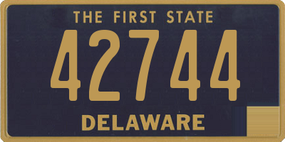 DE license plate 42744