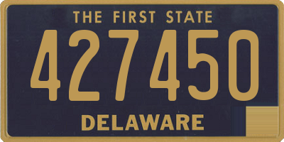 DE license plate 427450