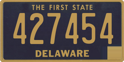 DE license plate 427454