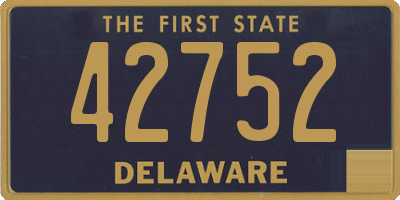 DE license plate 42752