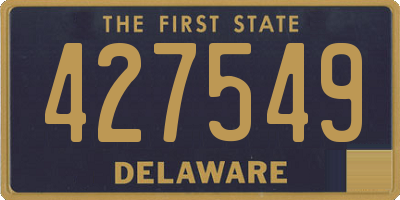 DE license plate 427549