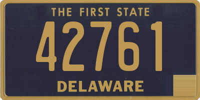 DE license plate 42761