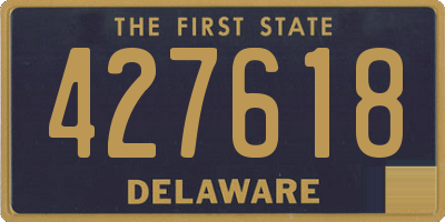 DE license plate 427618