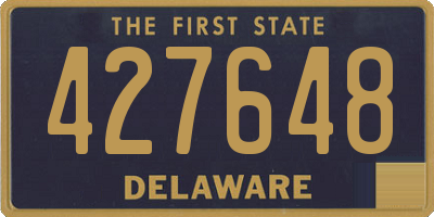 DE license plate 427648