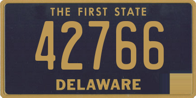 DE license plate 42766
