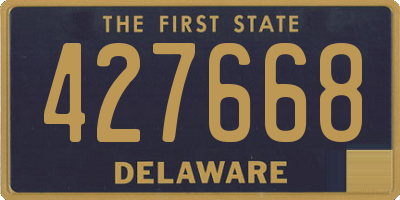 DE license plate 427668