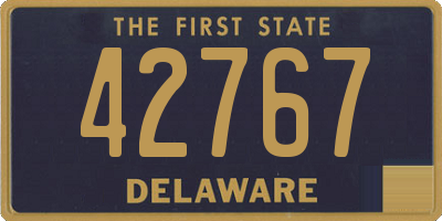 DE license plate 42767