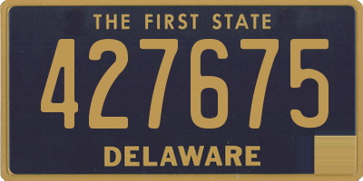 DE license plate 427675