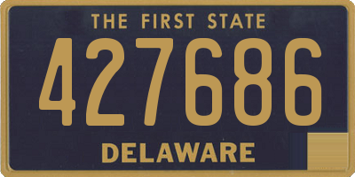 DE license plate 427686