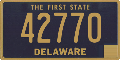 DE license plate 42770