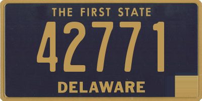 DE license plate 42771