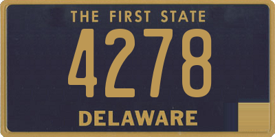 DE license plate 4278