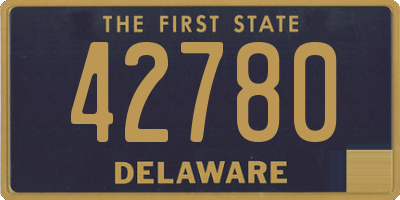DE license plate 42780
