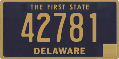 DE license plate 42781