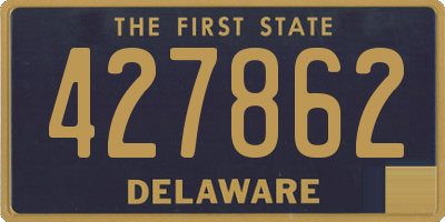 DE license plate 427862