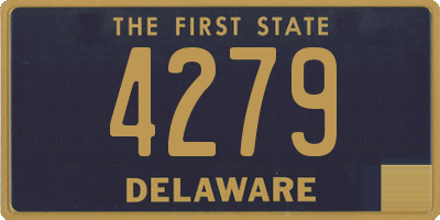 DE license plate 4279