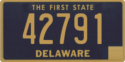 DE license plate 42791