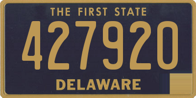 DE license plate 427920