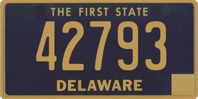 DE license plate 42793