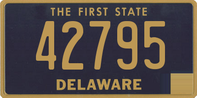 DE license plate 42795