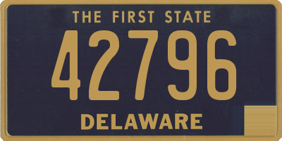 DE license plate 42796