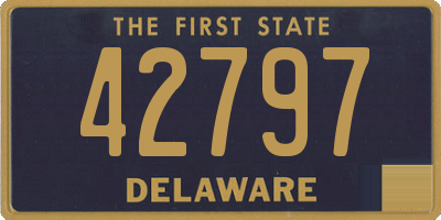 DE license plate 42797