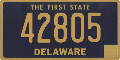 DE license plate 42805