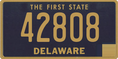 DE license plate 42808