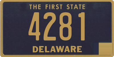 DE license plate 4281