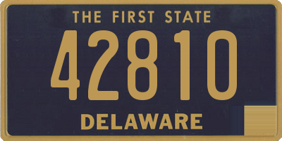 DE license plate 42810