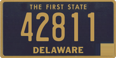 DE license plate 42811