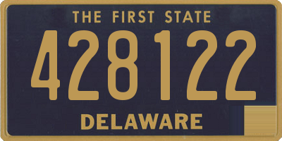 DE license plate 428122