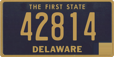 DE license plate 42814