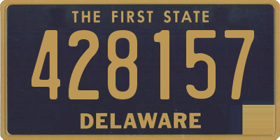 DE license plate 428157