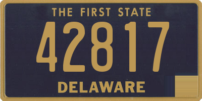 DE license plate 42817